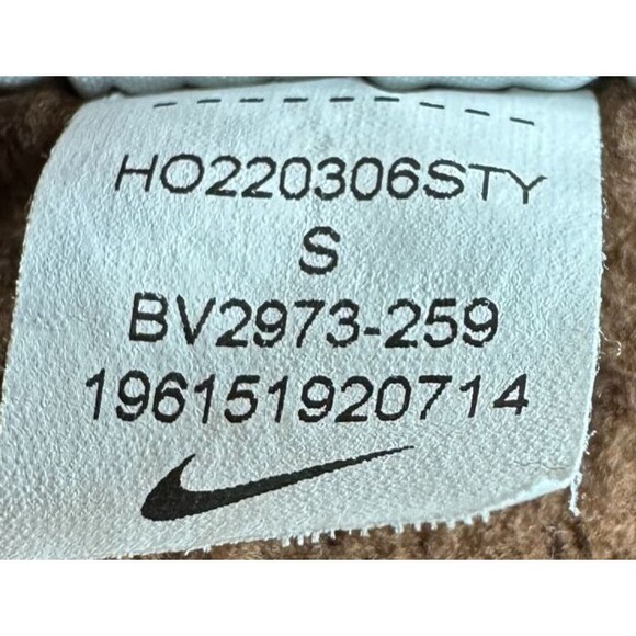 Nike Hoodie Men's Sz S Brown Sportswear Club Swoosh Logo Streetwear Sweatshirt - Picture 13 of 13